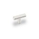 (48SN) 48MM "T" Knob Jeffery Alexander Satin Nickel Key West/Key Largo  ** CALL STORE FOR AVAILABILITY AND TO PLACE ORDER **