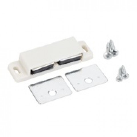 (50621-R) Double Magnetic Catch White ** CALL STORE FOR AVAILABILITY AND TO PLACE ORDER ** (50621-R) Double Magnetic Catch White ** CALL STORE FOR AVAILABILITY AND TO PLACE ORDER **