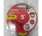 Diablo 5 in. 180-Grit Random Orbital Sanding Disc with StickFast Backing and Easy Pull Tabs (50-Pack)  ** CALL STORE FOR AVAILABILITY AND TO PLACE ORDER **