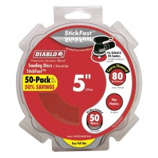 Diablo 5 in. 80-Grit Random Orbital Sanding Disc with StickFast Backing and Easy Pull Tabs (50-Pack)  ** CALL STORE FOR AVAILABILITY AND TO PLACE ORDER **