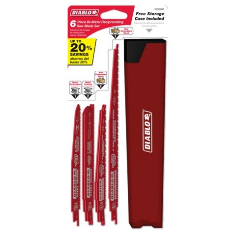 Diablo 6 pc Nail-Embedded Wood and Metal Cutting/Demolition Recip Blade Set (6 pc.) ** CALL STORE FOR AVAILABILITY AND TO PLACE ORDER ** Diablo 6 pc Nail-Embedded Wood and Metal Cutting/Demolition Recip Blade Set (6 pc.) ** CALL STORE FOR AVAILABILITY AND TO PLACE ORDER **