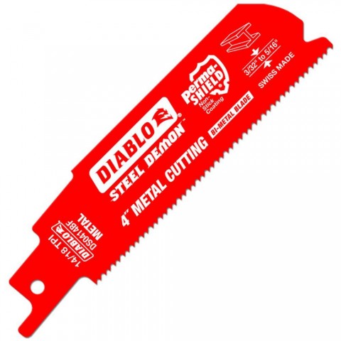 Diablo 4 in. x 14-18-Teeth per in. Medium Metal Cutting Reciprocating Saw Blade (5-Pack) ** CALL STORE FOR AVAILABILITY AND TO PLACE ORDER ** Diablo 4 in. x 14-18-Teeth per in. Medium Metal Cutting Reciprocating Saw Blade (5-Pack) ** CALL STORE FOR AVAILABILITY AND TO PLACE ORDER **