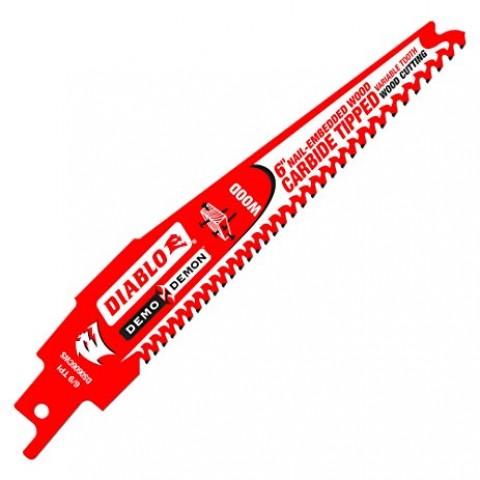 Diablo 6 in. x 6/9 Teeth per in. Demo Demon Carbide Tipped Reciprocating Blade for Nail Embedded Wood ** CALL STORE FOR AVAILABILITY AND TO PLACE ORDER ** Diablo 6 in. x 6/9 Teeth per in. Demo Demon Carbide Tipped Reciprocating Blade for Nail Embedded Wood ** CALL STORE FOR AVAILABILITY AND TO PLACE ORDER **