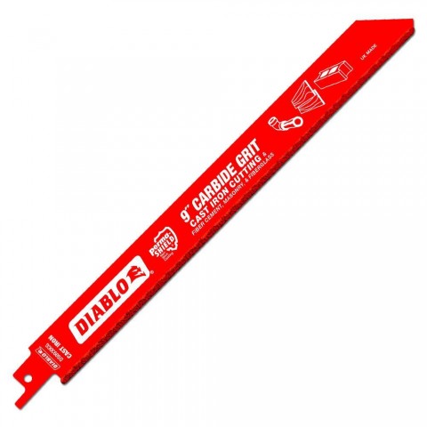 Diablo 9 in. Carbide Grit Cast Iron Reciprocating Saw Blade ** CALL STORE FOR AVAILABILITY AND TO PLACE ORDER ** Diablo 9 in. Carbide Grit Cast Iron Reciprocating Saw Blade ** CALL STORE FOR AVAILABILITY AND TO PLACE ORDER **