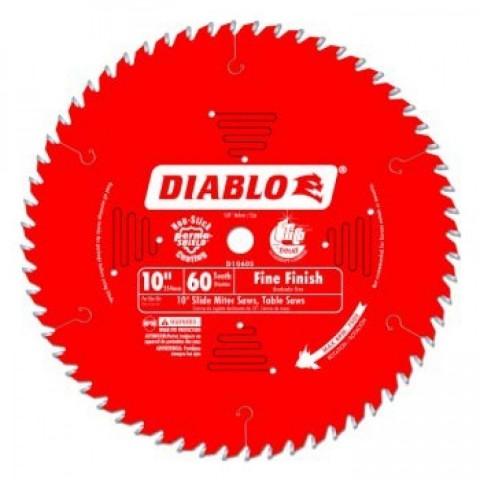 10 in. x 60 Tooth Fine Finish Diablo Saw Blade ** CALL STORE FOR AVAILABILITY AND TO PLACE ORDER ** 10 in. x 60 Tooth Fine Finish Diablo Saw Blade ** CALL STORE FOR AVAILABILITY AND TO PLACE ORDER **