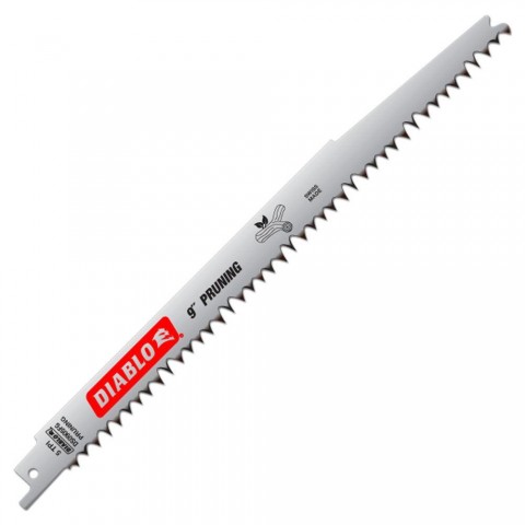 Diablo 9 in. x 5-Teeth per in. Fleam Ground/Pruning Reciprocating Saw Blade ** CALL STORE FOR AVAILABILITY AND TO PLACE ORDER ** Diablo 9 in. x 5-Teeth per in. Fleam Ground/Pruning Reciprocating Saw Blade ** CALL STORE FOR AVAILABILITY AND TO PLACE ORDER **