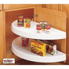 (RAS-6882-33-11-570)  Rev-A-Shelf 33in Half Moon Shelf Set - 2-Shelf Pivot & Slide (White)  ** CALL STORE FOR AVAILABILITY AND TO PLACE ORDER **